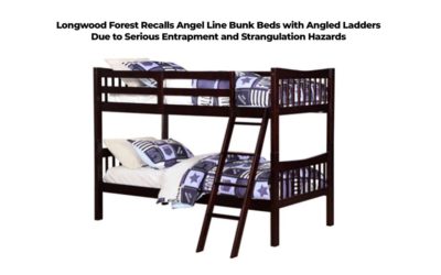 Longwood Forest Recalls Angel Line Bunk Beds with Angled Ladders Due to Serious Entrapment and Strangulation Hazards