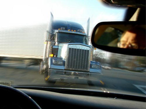 Can you sue if a truck driver loses control of their vehicle